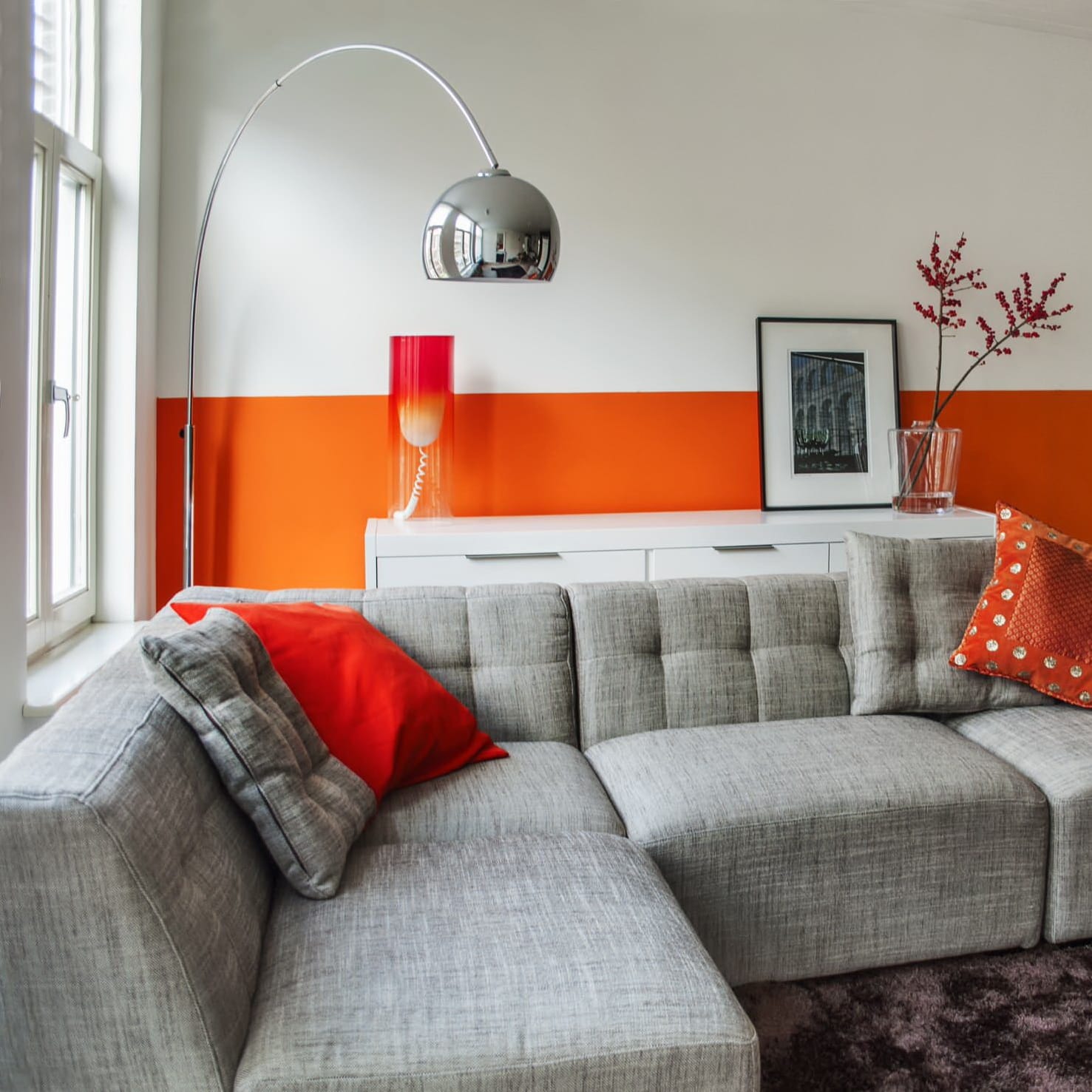 Interiérová malba z obývacího pokoje